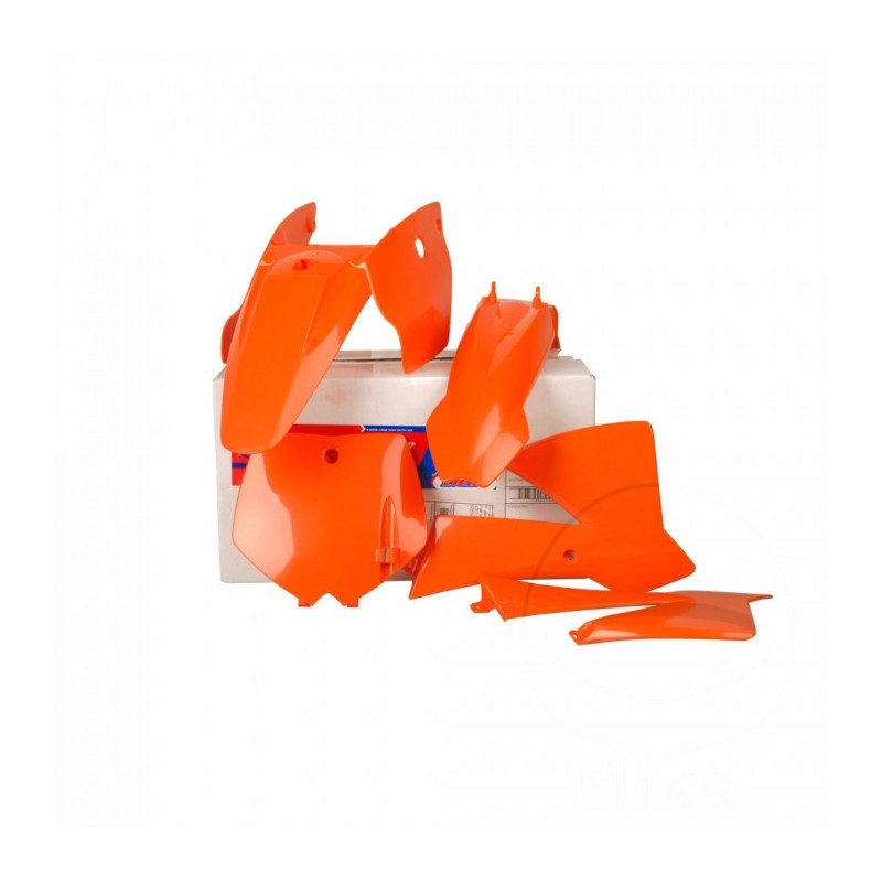 Kit Plastiques Complet Moto MX Polisport Orange KTM SX 65 02-08