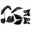 Kit Plastiques Complet Moto MX Polisport Noir Restylage 22' Yamaha YZ 125 02-17