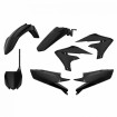 Kit Plastiques Complet Moto MX Polisport Noir Yamaha YZ 250/450 F 18-22