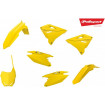 Kit Plastiques Complet Moto MX Polisport Jaune  RM01 Restylage 22' Suzuki RM 125 01-12