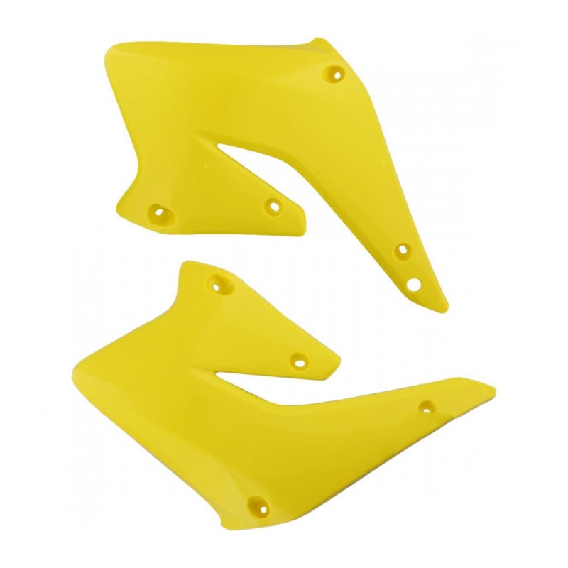 Kit Ouïes Radiateur Moto MX Polisport Jaune 01 Suzuki RM-Z 250 04-06