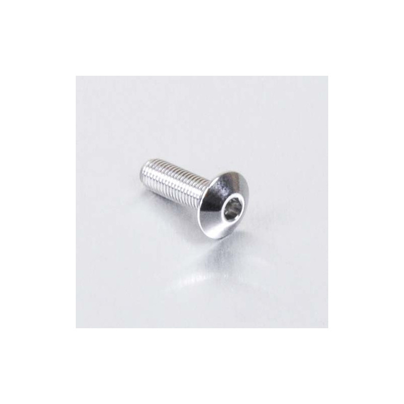 Vis à tête bombée en Inox Poli M4 x 12mm 0.5mm