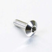 Vis à tête bombée en Inox Poli M5 x 16mm 0.8mm