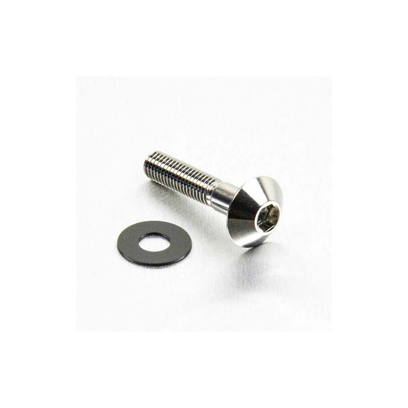 Vis à tête bombée en Inox Poli M5 x 25mm 0.8mm