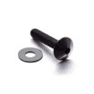 Vis à tête bombée en Inox Poli M5 x 25mm 0.8mm