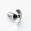 Vis à tête bombée en Inox Poli M6 x 16mm 1.00mm