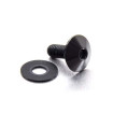 Vis à tête bombée en Inox Poli M6 x 16mm 1.00mm