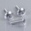 Vis à tête bombée en Aluminium M6 x 20mm 1.00mm