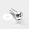 Vis à tête bombée en Aluminium M6 x 20mm XS (1.00mm)