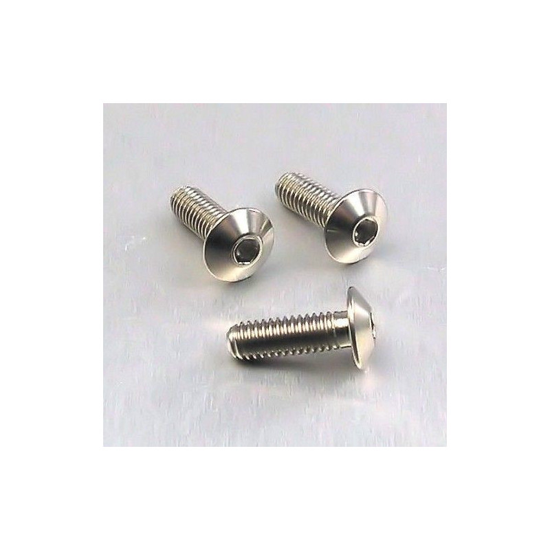 Vis Titane tête Bombée M4 x 0.7mm x 12mm