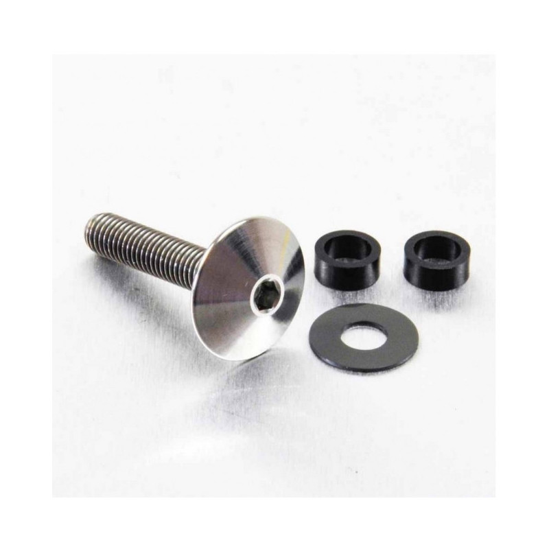 Vis Titane tête Bombée M5 x 0.8mm x 25mm Tête 16mm