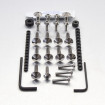 Kit Visserie Carénage en Inox 316 Suzuki GSF600 Bandit 95-99 21 Pièces