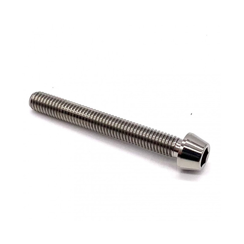 Vis Titane à Tête BTR Conique M6 x 1.00mm x 40mm Complètement Filetée