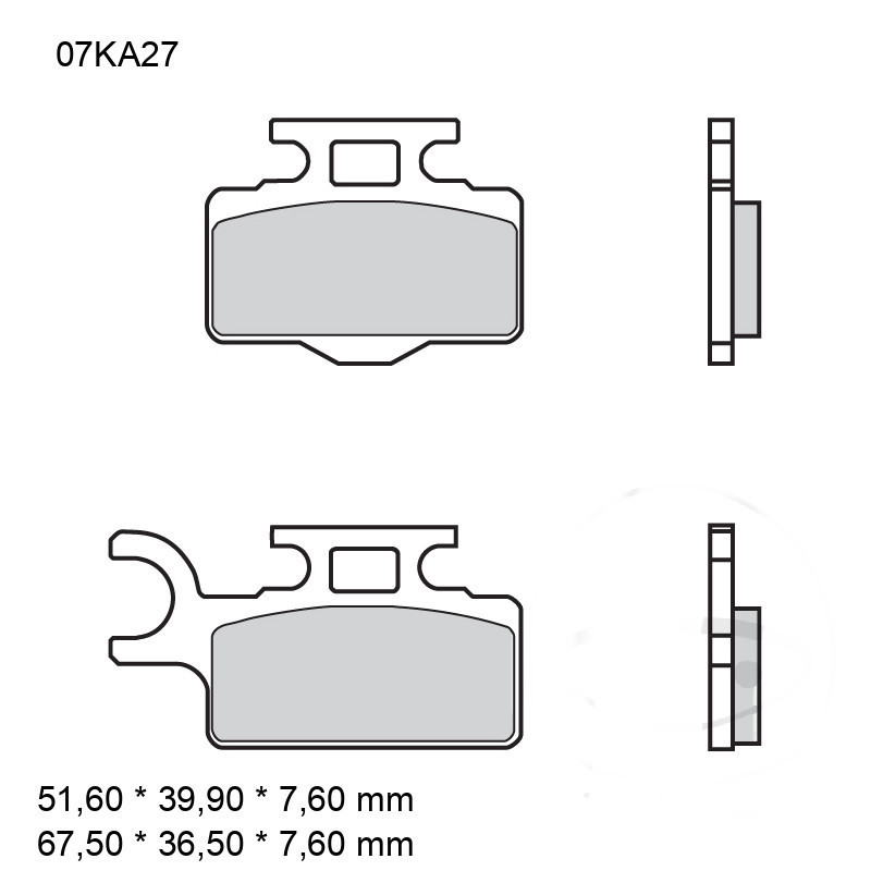 Plaquettes de Frein Moto Sinter SD Brembo - 07KA27SD