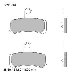 Plaquettes de Frein Moto Sinter SA Avant Brembo - 07HD15SA