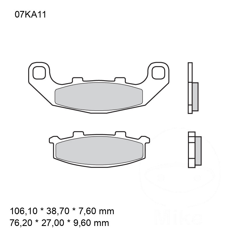 Plaquettes de Frein Moto Sinter SA Avant Brembo - 07KA11SA