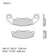 Plaquettes de Frein Moto Sinter SA Avant Brembo - 07KA11SA