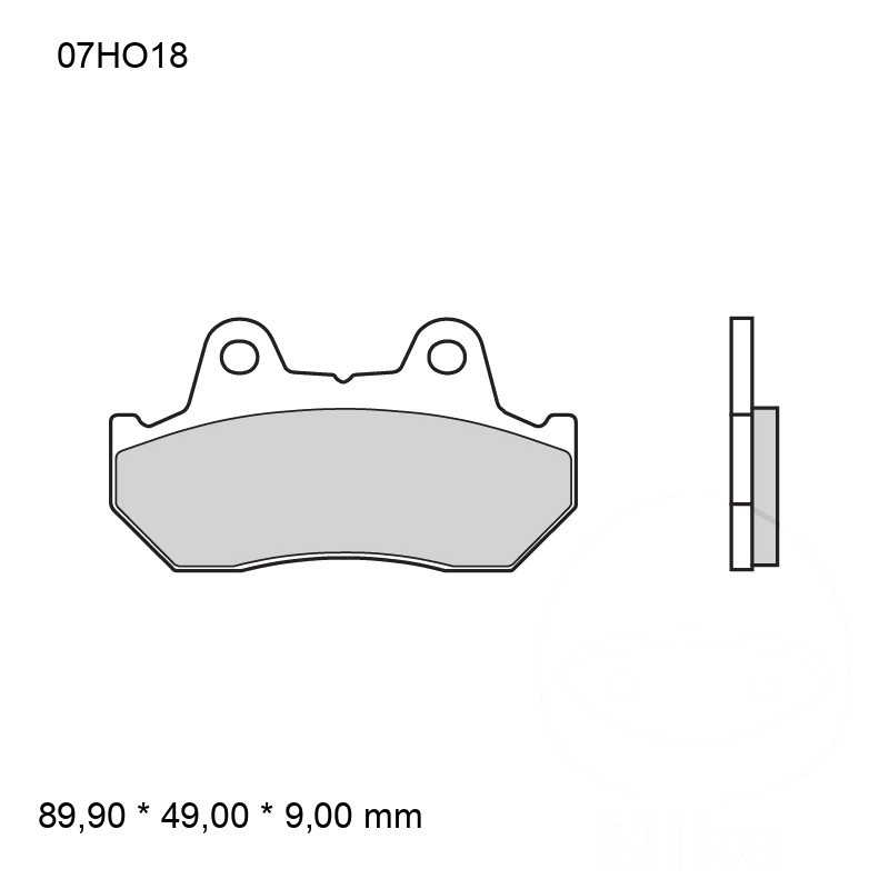 Plaquettes de Frein Moto Sinter SP Arrire Brembo - 07HO18SP