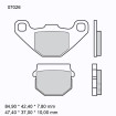 Plaquettes de Frein Scooter Organiques Brembo - 07026