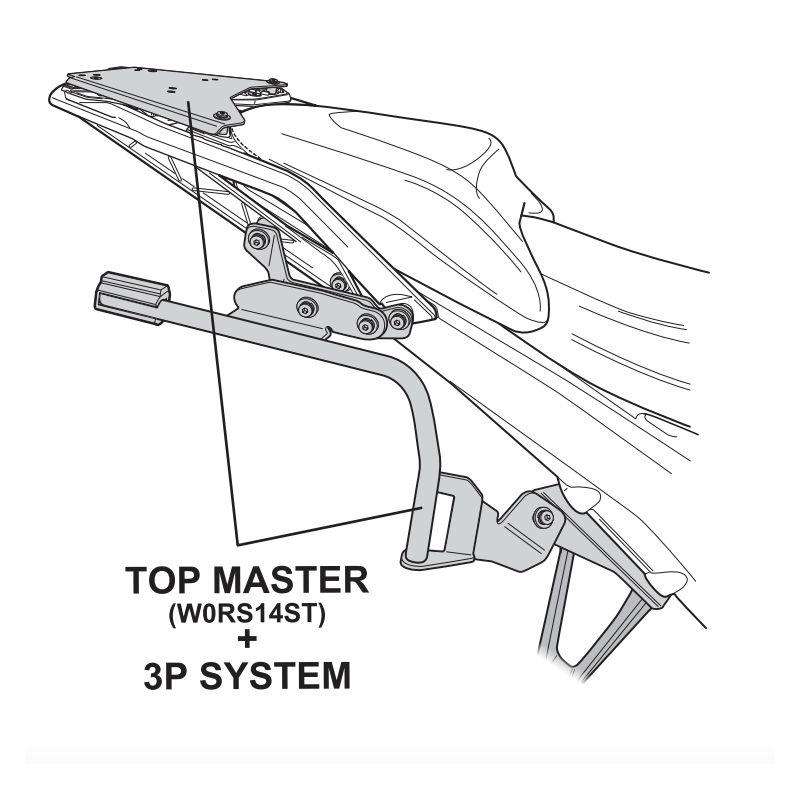 Kit Porte-sacoches SHAD BMW R 1300 GS ABS DTC pour 3P System