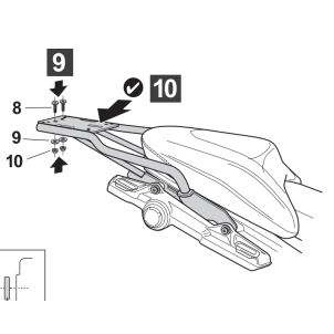 Support de top case SHAD BMW R 1300 GS ABS DTC