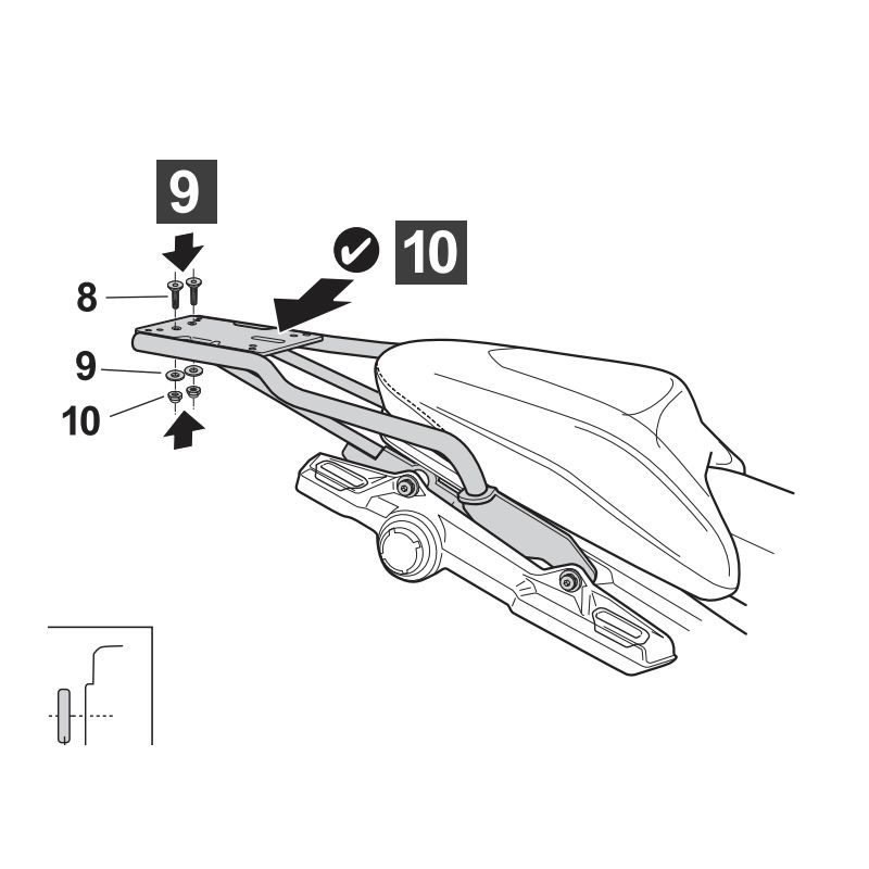 Support de top case SHAD BMW R 1300 GS ABS DTC