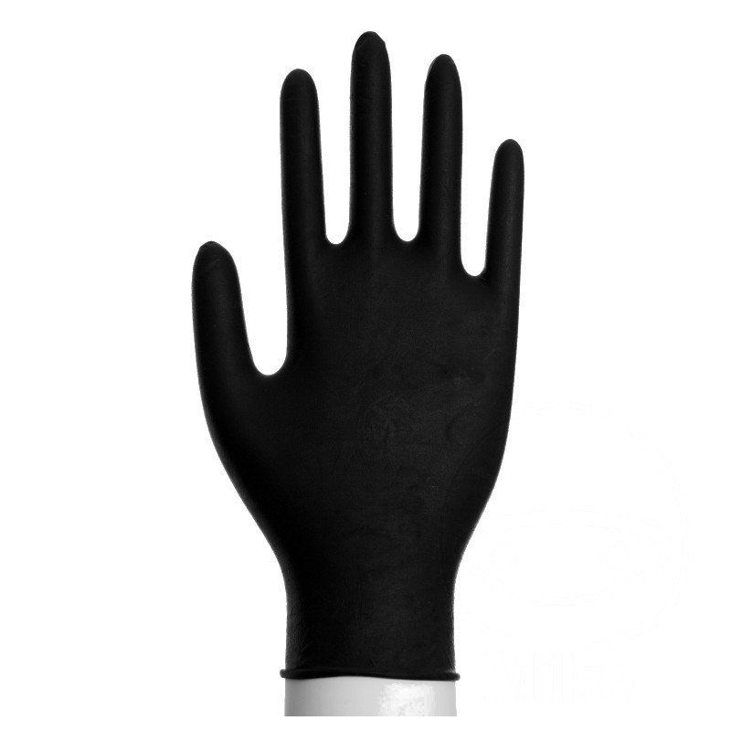 Boîte 100 gants de travail nitrile noirs