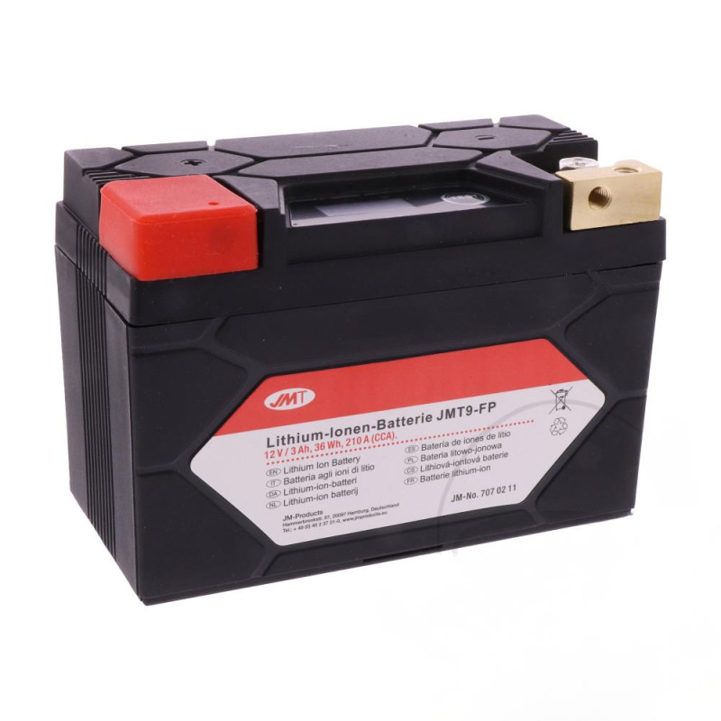 Batterie Moto Lithium JMT 9-FP avec affichage