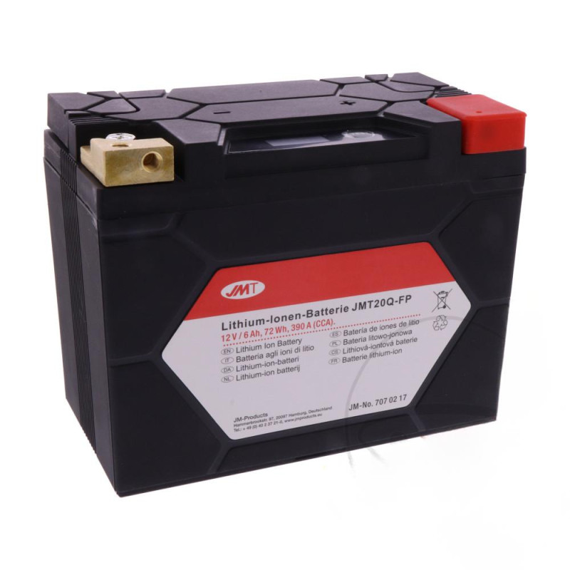 Batterie Moto Lithium JMT 20Q-FP avec affichage