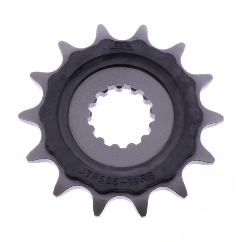 Pignon moto 14 dents JT Sprockets PAS avec caoutchouc