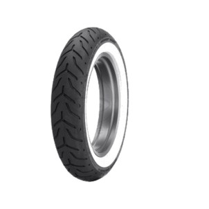 Pneu Moto Dunlop 408F H-D WW Flanc Blanc 130/90B16 67H TL Avant