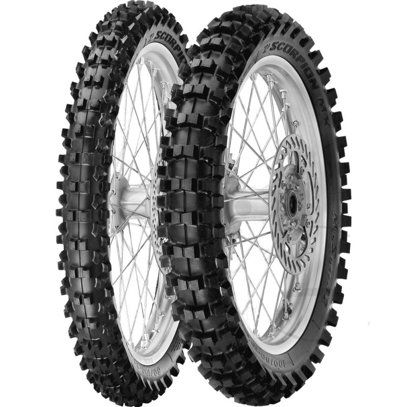 Pneu Moto Pirelli Scorpion MX32 MID Soft 100/90-19 57M TT NHS Arrière