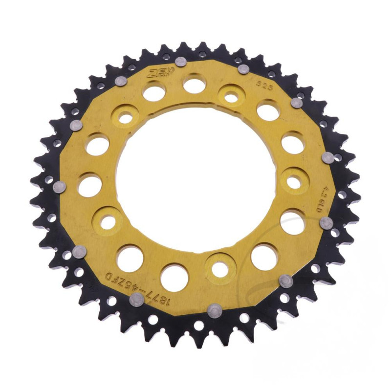 Couronne Bi Matière 45 dents PAS 525 Or ZF Sprocket