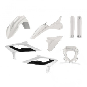 Kit Plastique Complet Blanc / Noir Polisport Beta RR 125 LC 2T Enduro