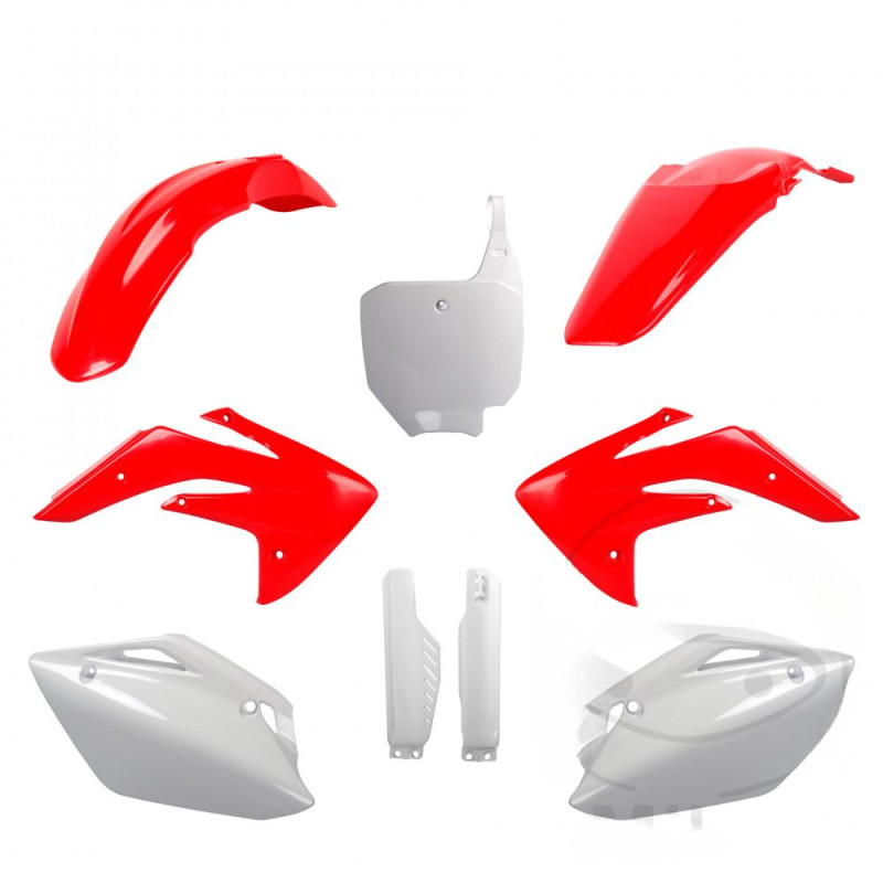 Kit Plastique Complet Rouge / Blanc Polisport Honda CRF 150 R