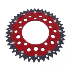 Couronne Bi Matière 43 dents PAS 520 ROUGE ZF Sprocket