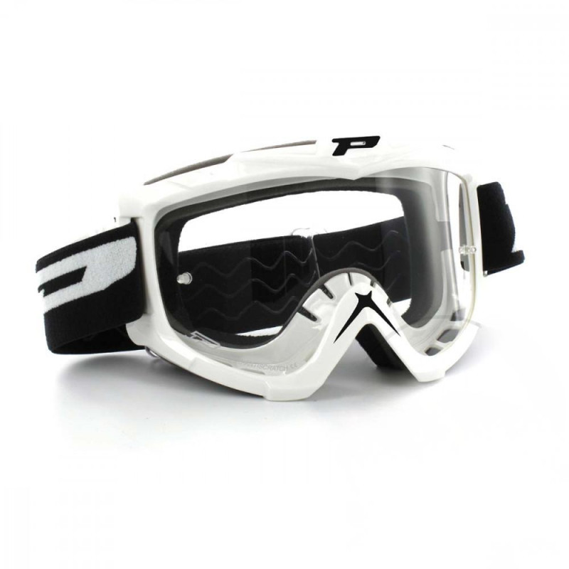 Masque Motocross Basic Line Progrip 3301 Blanc