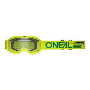 Masque ONeal Enfant B-10 SOLID Jaune Fluo - Transparent