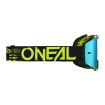 Masque ONeal B-10 ATTACK Noir/Jaune Fluo - Bleu Radium