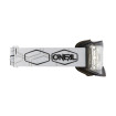 Masque Oneal B-30 ROLL OFF HEXX Noir/Blanc - Transparent