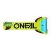 Masque ONeal B-10 SOLID Jaune Fluo - Bleu Radium