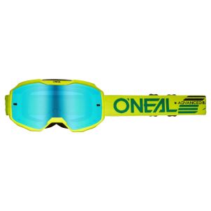 Masque ONeal B-10 SOLID Jaune Fluo - Bleu Radium