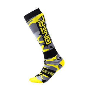 Chaussettes PRO MX Sock HUNTER Noir/Gris/Jaune Fluo