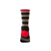 Chaussettes MTB Performance Sock STRIPE Noir / Gris / Rouge (43-46)