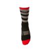 Chaussettes MTB Performance Sock STRIPE Noir / Gris / Rouge (43-46)