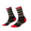 Chaussettes MTB Performance Sock STRIPE Noir / Gris / Rouge (43-46)