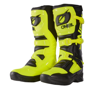 Bottes Moto Cross RSX ONeal Noir / Jaune Fluo