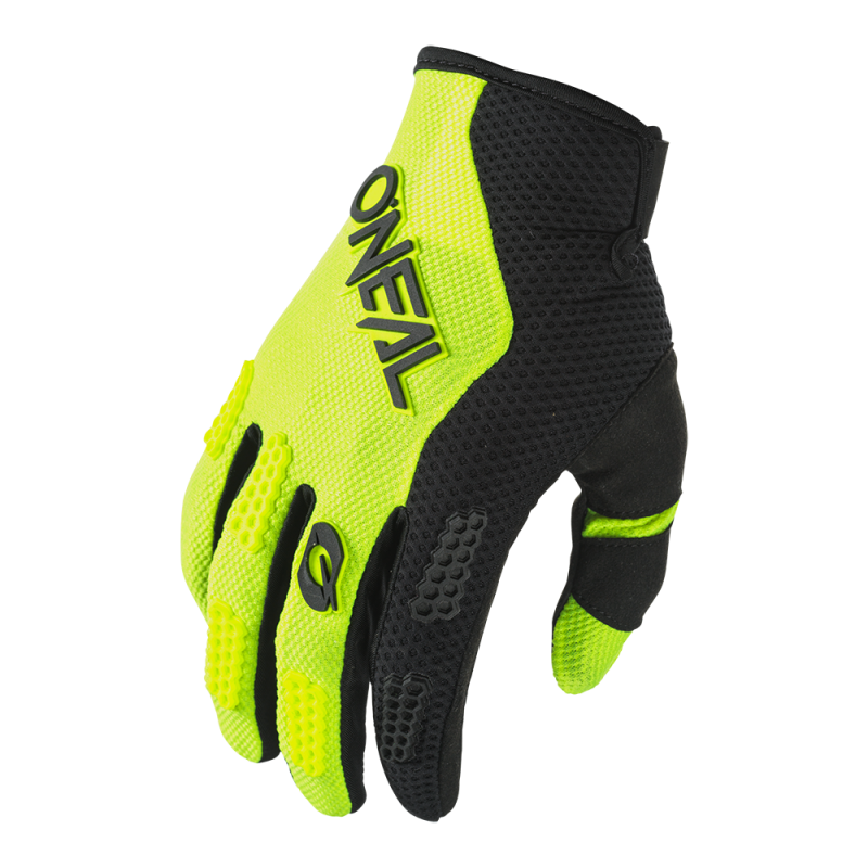 Gants Moto Cross ELEMENT RACEWEAR Oneal Noir / Jaune Fluo