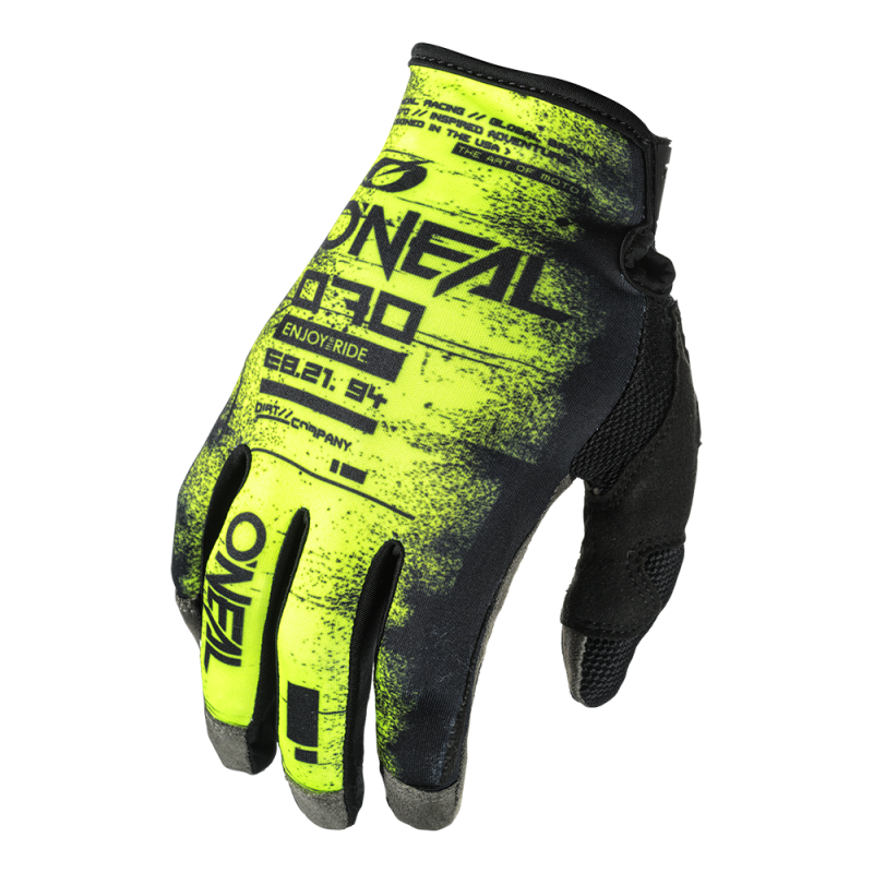 Gants Moto Cross MAYHEM SCARZ Oneal Noir / Jaune Fluo