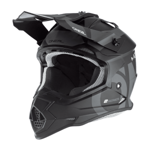 Casque Moto Cross 2SRS SLICK Oneal Noir / Gris